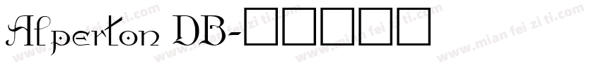 Alperton DB字体转换